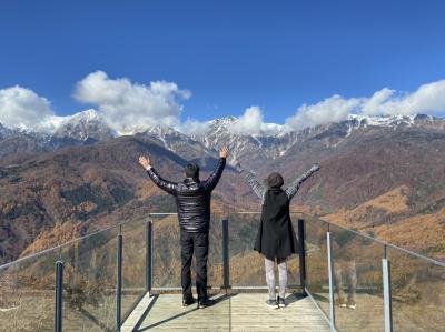 安曇野、白馬、白馬岩岳、御嶽山の紅葉と冠雪した山景色の旅(ANAホリデイ・インリゾート信濃大町くろよん)