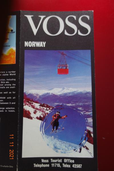 ノルウェー　ベルゲン　近くの　VOSS　ボス　にて　スキー