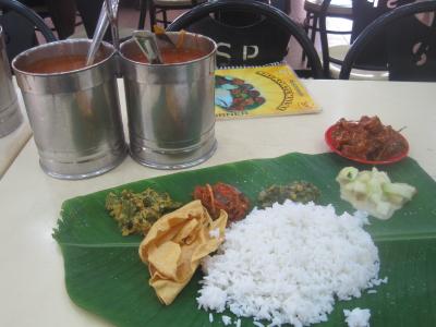 2018 マレーシアのイポーに向かってまずはクアラルンプールを経由、昼食はインド料理店でミールスにしました