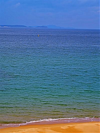 福岡15　海の中道海浜公園-4　玄界灘の風景　展望台まわり　☆快晴！自転車で風を切って