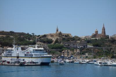 初めてのマルタ 15 (出張のついでに71-2)　マルタ島からゴゾ島へ移動。"ゴゾ島行きのフェリー" は24時間運航してました！　