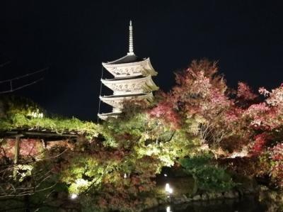 ’２１　京都 紅葉さんぽ３　東寺の紅葉ライトアップ