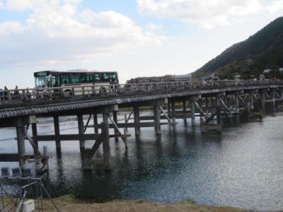 京都・嵐山の嵐山公園・法輪寺・渡月橋を散策しました