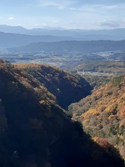 日帰り信州紅葉狩り（５）横谷展望台からの眺め。