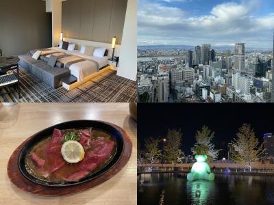 ホテル阪急レスパイア大阪 エグゼクティブルームに再泊し夜景にうっとり☆レモンステーキや宮崎料理など食欲全開で食べすぎステイ