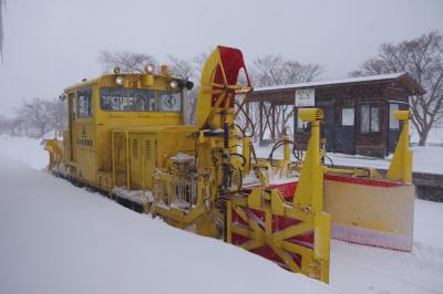 由利高原鉄道の除雪作業