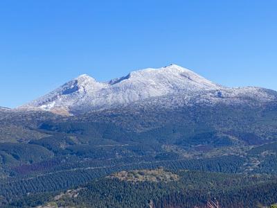 残雪の栗野岳登山