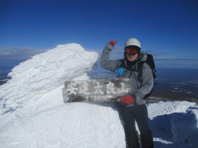 日本百名山＜安達太良山＞ソロ・日帰り雪山登山　