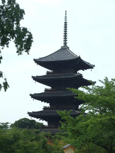 京都　東寺５重の塔と西本願寺　朝散歩
