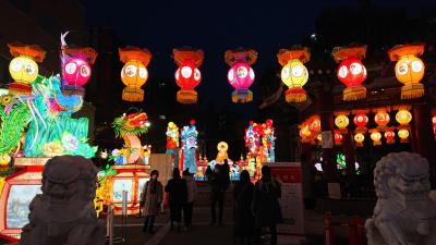 横浜中華街の春節燈花シーズンにアフタヌーンティー。春節イベントは2月末までやってます。