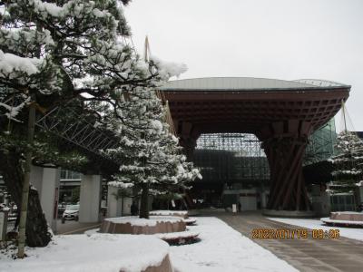 雪の北陸路を訪ねて P5：金沢 近江市場と尾山神社