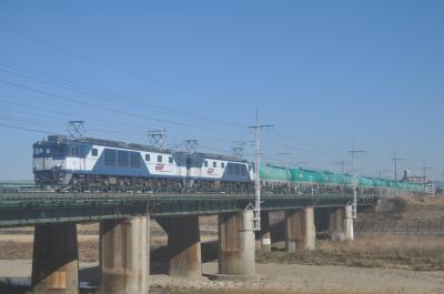中央西線でEF64貨物列車を撮って来ました。。。2022年1月
