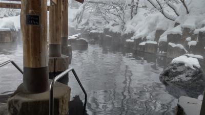 宝川温泉で雪見露天風呂～