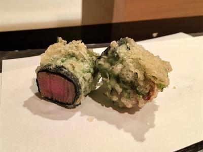 ザ・リッツ・カールトン大阪「天ぷら 花筐」でランチ，やぶそば，ダマンリュミエール, 串の坊 