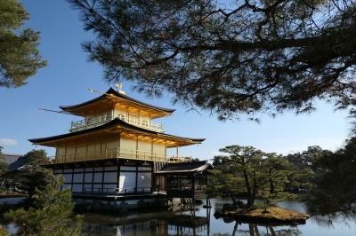 京都　優雅な冬旅♪　Vol.19 ☆金閣寺：美しい冬の庭園と黄金寺院♪