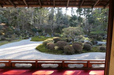 京都　優雅な冬旅♪　Vol.22 ☆曼殊院：美しい冬の庭園と寺院♪