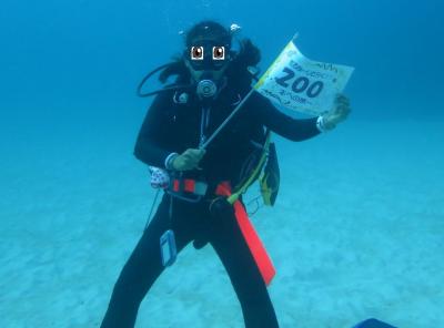 怒涛の沖縄月間（１７）２００本記念ダイビングと洞窟バー・アルタミラで沖縄おでん