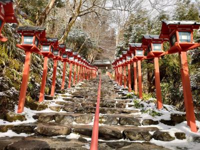 冬の京都ぶらり満喫ひとり旅　嵐山でタイムラプスと雪の貴船神社へ