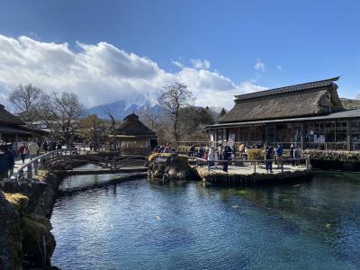 2022年2月　山梨側から富士山鑑賞（忍野八海編）