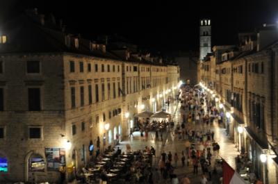 2014年クロアチア・スロヴェニア旅行記　第9回　ドゥブロヴニク旧市街散策　その5　夜のドゥブロヴニクを歩く