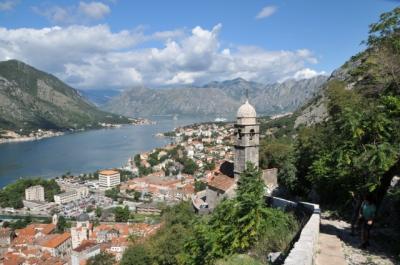 2014年クロアチア・スロヴェニア旅行記　第13回　コトルの城壁に登り、美しい景色を眺める