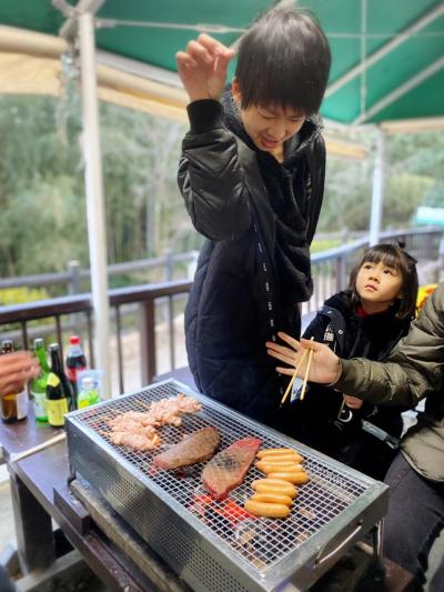 #冬旅　　星の里いわふね　冬のBBQ最強説