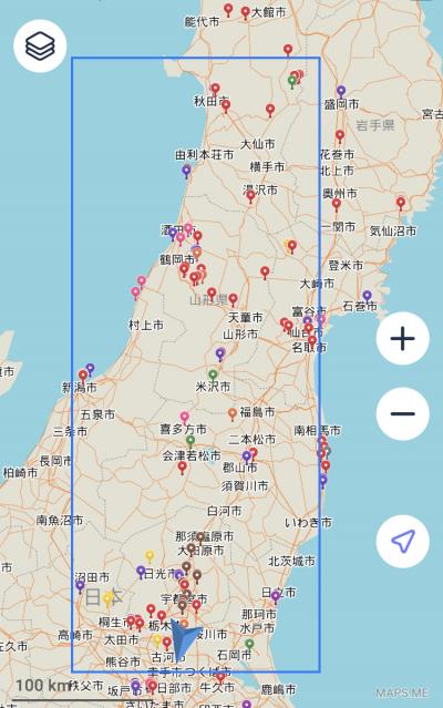 2022/東北車行 ①茨城～山形［米沢泊］