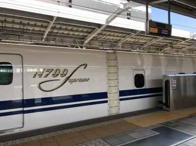 久しぶりの新幹線で大阪入り
