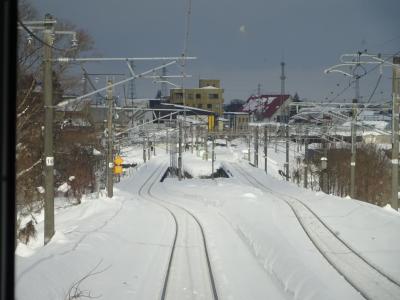 雪を見に＆オフ会で行く上越【その２】　長野県内でもこんなに積雪状況が違う　しなの鉄道を北上