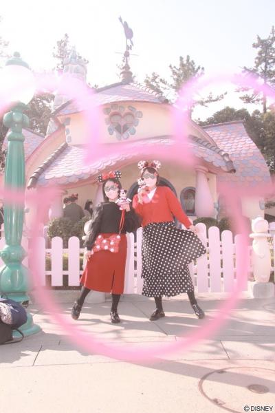 ディズニーランド！ミニーちゃんの日に来ました