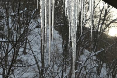 信州松本　優雅な冬旅♪　Vol.18 ☆扉温泉明神館：「然」朝一番の温泉は雪見風呂♪