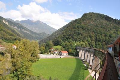 2014年クロアチア・スロヴェニア旅行記　第44回　景勝路線ボヒニュ鉄道の車窓を楽しむ