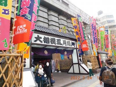 大相撲3月場所（大阪場所）に行ってきました。          2022年3月24日（木）　12日目