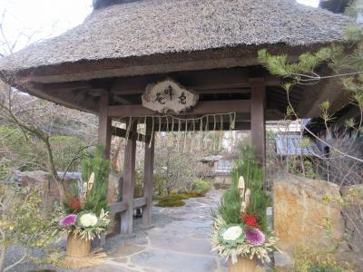 京都西方 湯の花温泉峡で2022新年を迎えました(１日目）