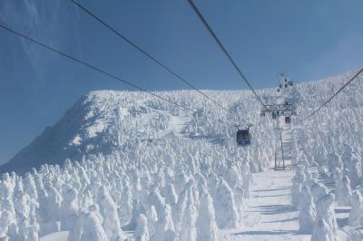 蔵王の樹氷空中散歩と雪上車・最上川雪見舟（二日目）