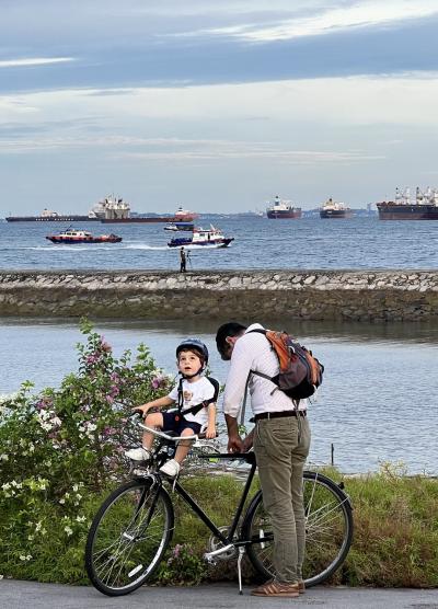 いつものサイクリング@タンジュンルー
