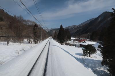 野岩鉄道会津鬼怒川線＆ゆ～バスに乗って初春の塩原温泉へ（スープ入り焼きそば１杯目）