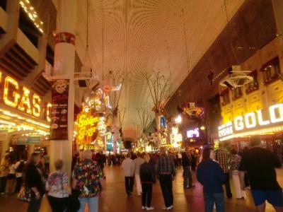 ネバダ州 ラスベガス　－　フリーモントエクスプレスをタイミングよく鑑賞