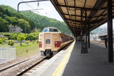 津山・奈義、国鉄色の特急やくもと、ビカリア化石発掘の旅