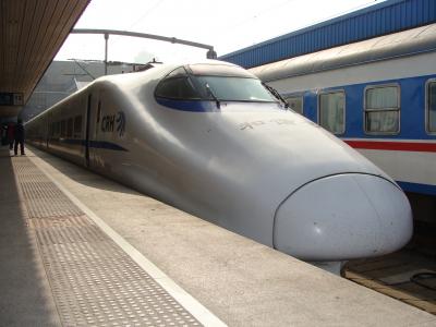 本格営業前の中国高速鉄道に乗車（2008年2月）