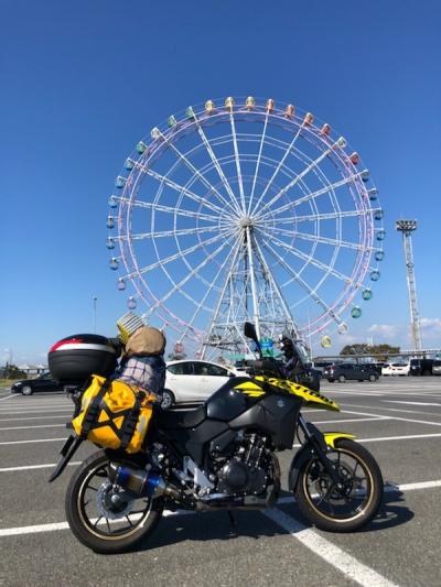 バイクツーリングで淡路島ソロキャンプと洲本城