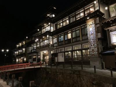 銀山温泉，蔵王温泉、山形、宮城の旅