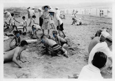 1965年頃の海水浴と磯遊び（大洗海岸、筑波鉄道？）