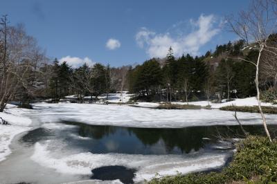 春の上信越バカンス♪　Vol.33 ☆万座温泉　雪の牛池♪