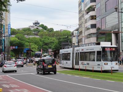 熊本＆別府温泉/大分の旅 ‘22年5月（1）熊本市内編◆路面電車に乗って、市内をテキトーにぶらぶら　