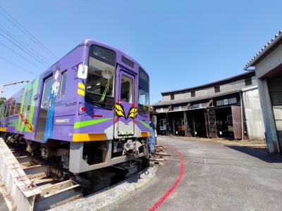 天浜線・遠鉄共通フリーきっぷの旅No.３二俣本町駅で二俣城跡　天竜二俣駅で転車台カレーと転車台＆鉄道歴史館見学ツアー　回るエヴァンゲリオン