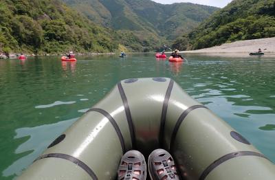 7泊8日で「運動会的四国旅」に挑戦しました。　その３　仁淀川でひと休み！？