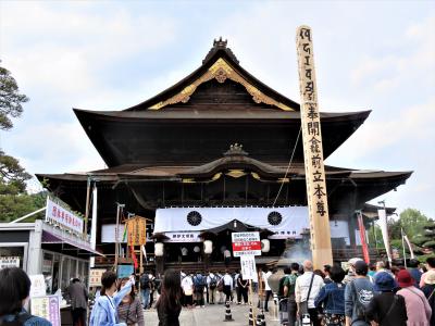 七年に一度開催される善光寺御開帳に参拝、並びに長野県立美術館・東山魁夷館を鑑賞します！（４/５）