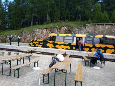 ウイーン近郊のハイキング A.8 Schneebergbahn(登山電車)を使ったハイキング(***)