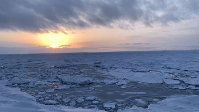 2022年3月　駆け込んだ冬の北海道旅行3日目～スノーシューと知床の夕陽～